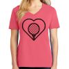 Cotton Women's V-neck Tee sing united test Thumbnail
