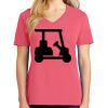 Cotton Women's V-neck Tee sing united test Thumbnail