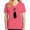 Cotton Women's V-neck Tee sing united test Thumbnail