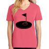 Cotton Women's V-neck Tee sing united test Thumbnail