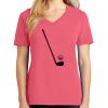 Cotton Women's V-neck Tee sing united test Thumbnail