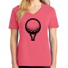Cotton Women's V-neck Tee sing united test Thumbnail