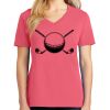 Cotton Women's V-neck Tee sing united test Thumbnail