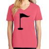 Cotton Women's V-neck Tee sing united test Thumbnail