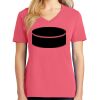 Cotton Women's V-neck Tee sing united test Thumbnail