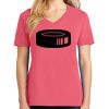 Cotton Women's V-neck Tee sing united test Thumbnail