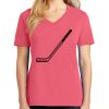 Cotton Women's V-neck Tee sing united test Thumbnail