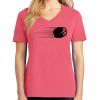 Cotton Women's V-neck Tee sing united test Thumbnail