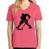 Cotton Women's V-neck Tee sing united test Thumbnail