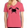 Cotton Women's V-neck Tee sing united test Thumbnail
