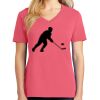 Cotton Women's V-neck Tee sing united test Thumbnail
