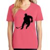 Cotton Women's V-neck Tee sing united test Thumbnail