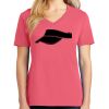 Cotton Women's V-neck Tee sing united test Thumbnail