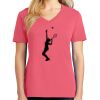 Cotton Women's V-neck Tee sing united test Thumbnail