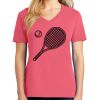 Cotton Women's V-neck Tee sing united test Thumbnail