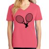 Cotton Women's V-neck Tee sing united test Thumbnail