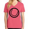Cotton Women's V-neck Tee sing united test Thumbnail
