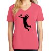 Cotton Women's V-neck Tee sing united test Thumbnail