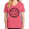 Cotton Women's V-neck Tee sing united test Thumbnail