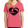 Cotton Women's V-neck Tee sing united test Thumbnail