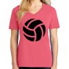 Cotton Women's V-neck Tee sing united test Thumbnail
