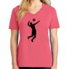 Cotton Women's V-neck Tee sing united test Thumbnail