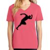 Cotton Women's V-neck Tee sing united test Thumbnail