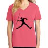 Cotton Women's V-neck Tee sing united test Thumbnail
