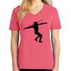 Cotton Women's V-neck Tee sing united test Thumbnail