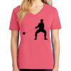 Cotton Women's V-neck Tee sing united test Thumbnail