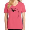 Cotton Women's V-neck Tee sing united test Thumbnail
