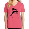 Cotton Women's V-neck Tee sing united test Thumbnail