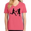 Cotton Women's V-neck Tee sing united test Thumbnail