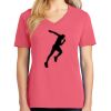 Cotton Women's V-neck Tee sing united test Thumbnail