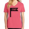 Cotton Women's V-neck Tee sing united test Thumbnail
