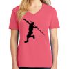 Cotton Women's V-neck Tee sing united test Thumbnail