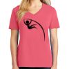 Cotton Women's V-neck Tee sing united test Thumbnail