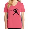 Cotton Women's V-neck Tee sing united test Thumbnail