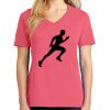 Cotton Women's V-neck Tee sing united test Thumbnail
