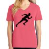 Cotton Women's V-neck Tee sing united test Thumbnail