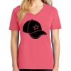 Cotton Women's V-neck Tee sing united test Thumbnail