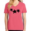 Cotton Women's V-neck Tee sing united test Thumbnail