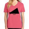 Cotton Women's V-neck Tee sing united test Thumbnail