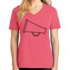 Cotton Women's V-neck Tee sing united test Thumbnail