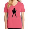 Cotton Women's V-neck Tee sing united test Thumbnail