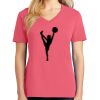Cotton Women's V-neck Tee sing united test Thumbnail