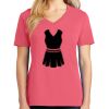 Cotton Women's V-neck Tee sing united test Thumbnail