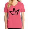 Cotton Women's V-neck Tee sing united test Thumbnail