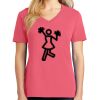 Cotton Women's V-neck Tee sing united test Thumbnail