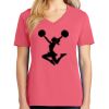 Cotton Women's V-neck Tee sing united test Thumbnail
